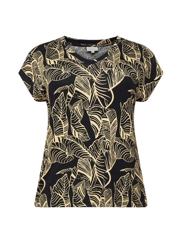 ONLY Carmakoma ONLY Carmakoma Тениска 'Clarisa'  жълто / черно