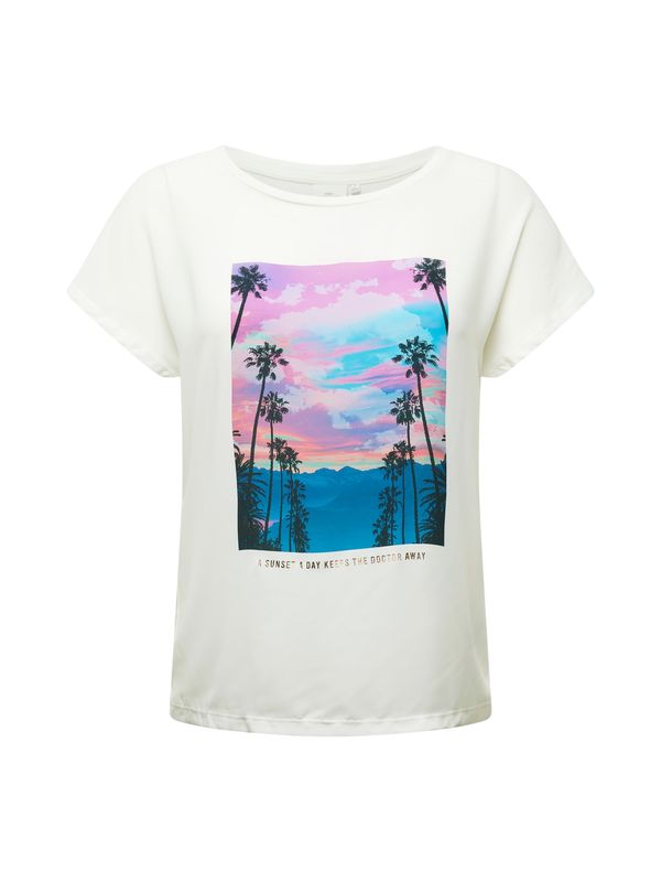 ONLY Carmakoma ONLY Carmakoma Тениска 'Ketty'  морскосиньо / светлолилаво / черно / бяло