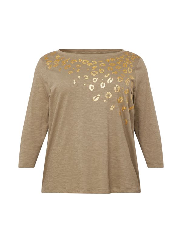 ONLY Carmakoma ONLY Carmakoma Тениска 'KITTA'  злато / маслина