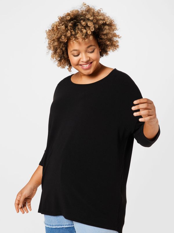 ONLY Carmakoma ONLY Carmakoma Тениска 'LAMOUR'  черно