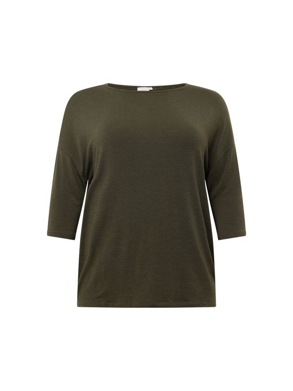 ONLY Carmakoma ONLY Carmakoma Тениска 'Lamour'  елхово зелено