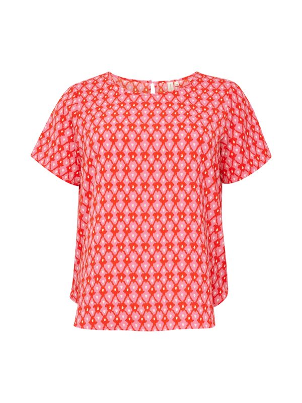 ONLY Carmakoma ONLY Carmakoma Тениска 'LUX'  еосин / червено / бяло
