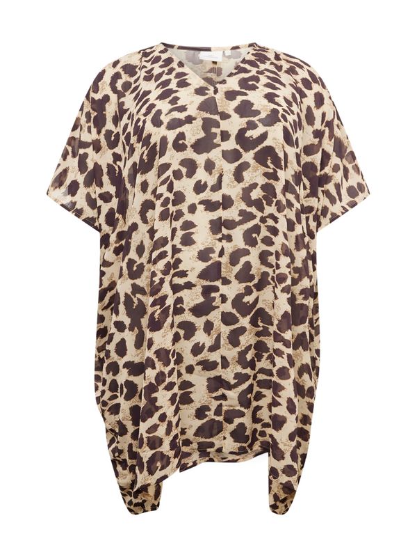 ONLY Carmakoma ONLY Carmakoma Туника 'BARBORA'  бежово / кафяво