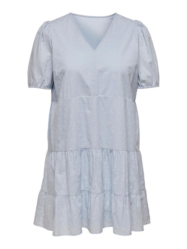 ONLY Curve ONLY Curve Лятна рокля 'Tilde-Sandra'  светлосиньо / черно / бяло