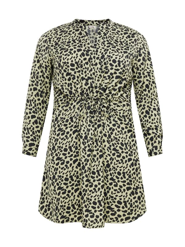 ONLY Curve ONLY Curve Рокля тип риза 'CORY'  пастелно зелено / черно