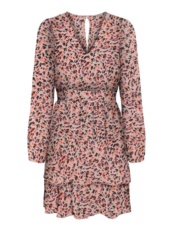 ONLY ONLY Лятна рокля 'ADELE'  тъмнолилаво / оранжево / пудра / черно