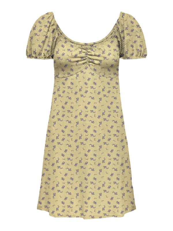 ONLY ONLY Лятна рокля 'Kenya'  горчица / тъмнозелено / лилав