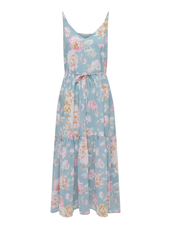 ONLY ONLY Лятна рокля 'STAR FIA'  лазурно синьо / карамел / бледорозово / бяло