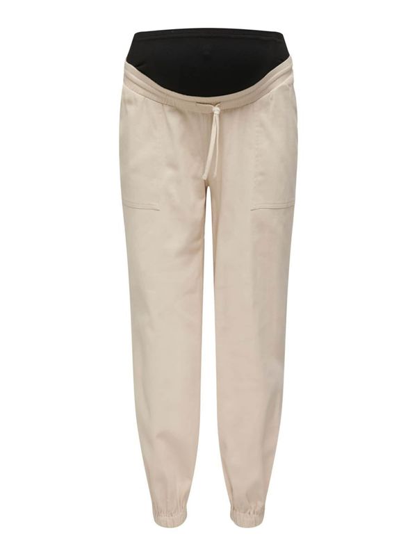 Only Maternity Only Maternity Панталон  бежово / черно