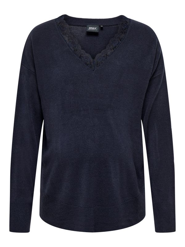 Only Maternity Only Maternity Пуловер 'Sunny'  нощно синьо
