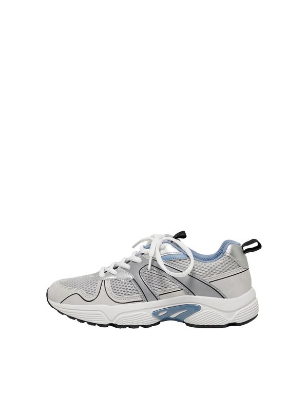 ONLY ONLY Ниски маратонки 'Soko'  опушено синьо / светлосиво / черно / сребърно