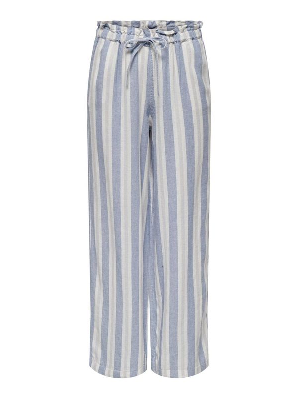 ONLY ONLY Панталон 'Caro'  небесносиньо / светлосиво / бяло