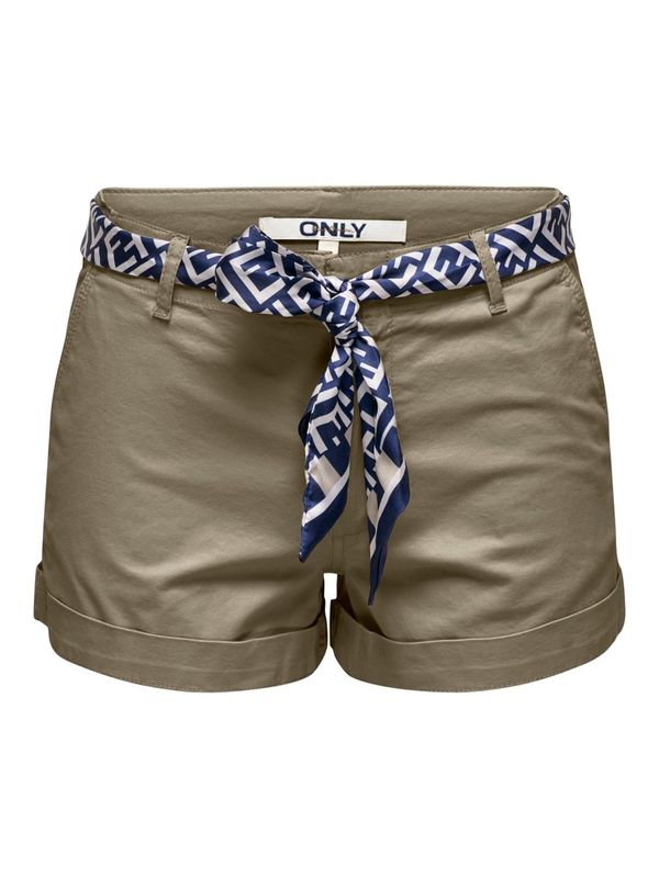 ONLY ONLY Панталон Chino 'EVELYN'  сиво-кафяво