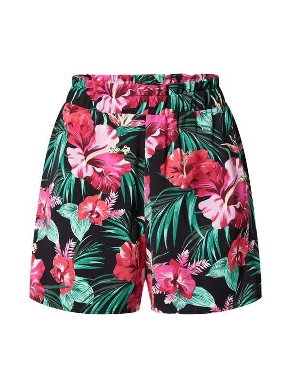 ONLY ONLY Панталон 'Linda'  зелено / розово / бледорозово / черно