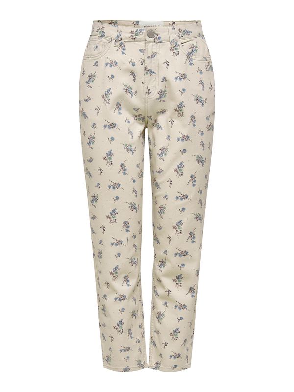 ONLY ONLY Панталон 'Masha'  опушено синьо / тъмнокафяво / светлосиво