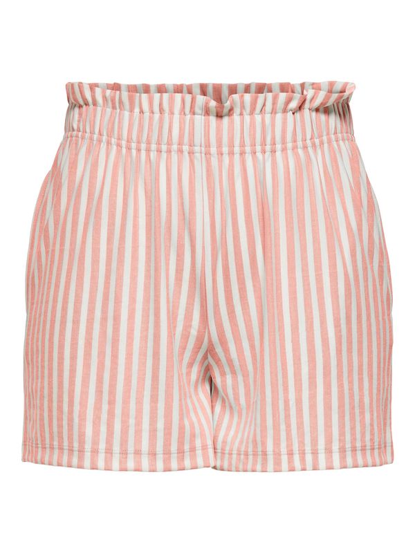 ONLY ONLY Панталон  розе / бяло