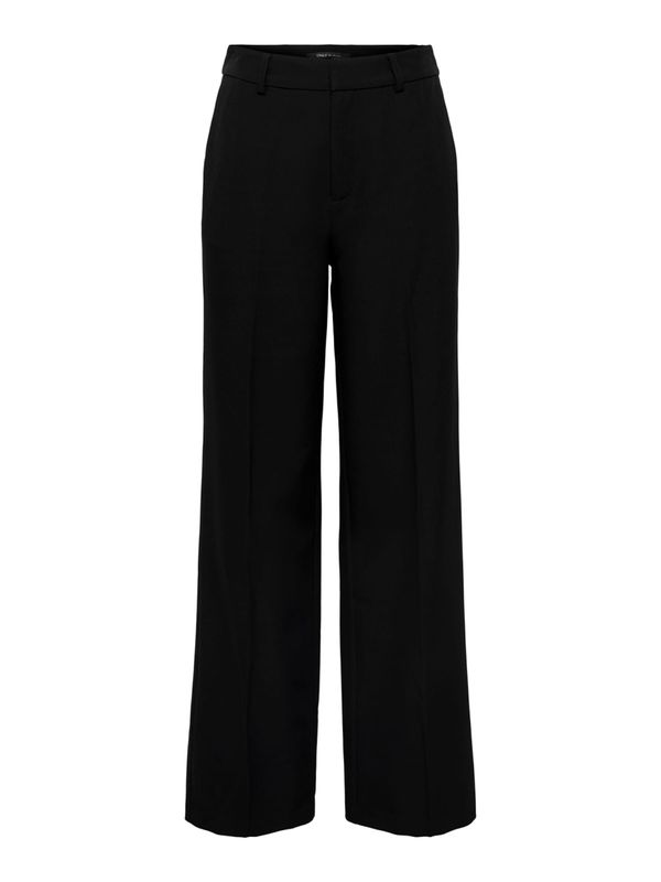 ONLY ONLY Панталон с ръб  черно