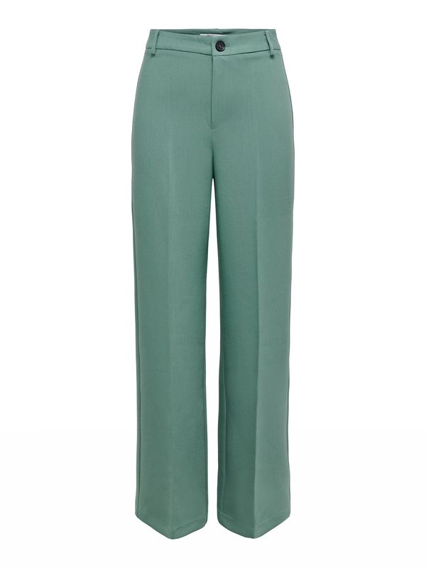 ONLY ONLY Панталон с ръб 'FLAX'  нефритено зелено