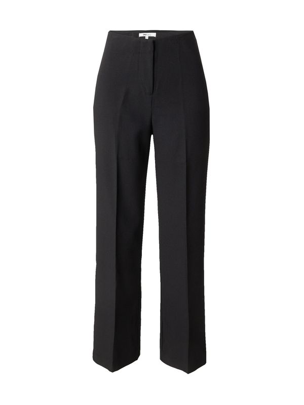 ONLY ONLY Панталон с ръб 'YASMINE'  черно