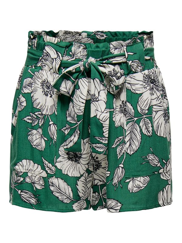 ONLY ONLY Панталон  сиво / тревнозелено / бяло