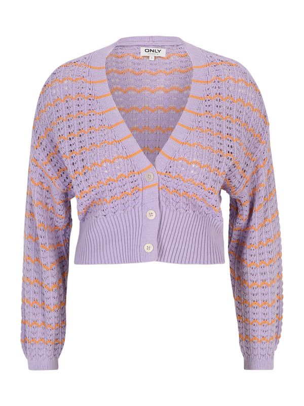 Only Petite Only Petite Плетена жилетка 'ASA'  пастелнолилаво / оранжево