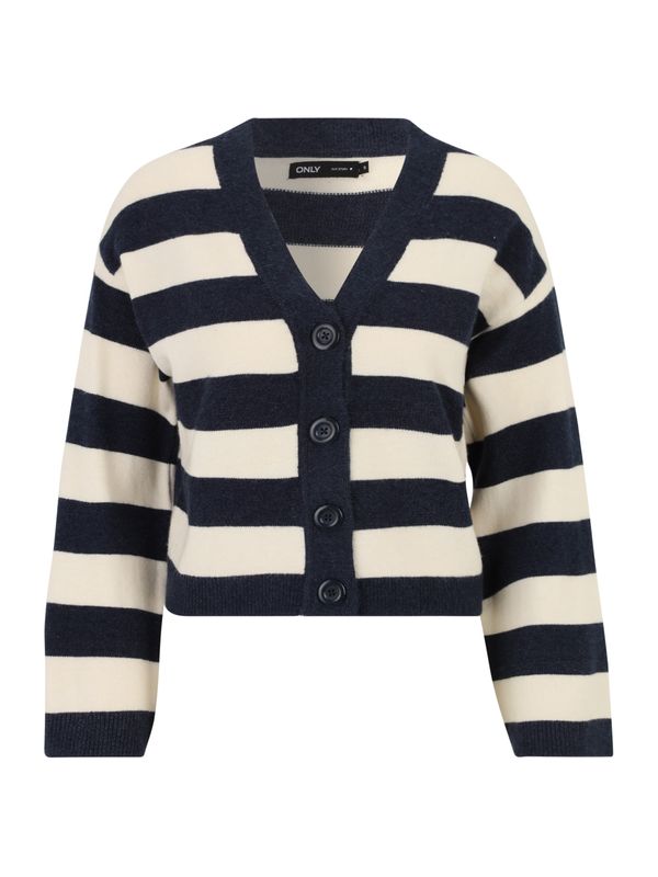 Only Petite Only Petite Плетена жилетка 'KATIA'  светлобежово / нощно синьо