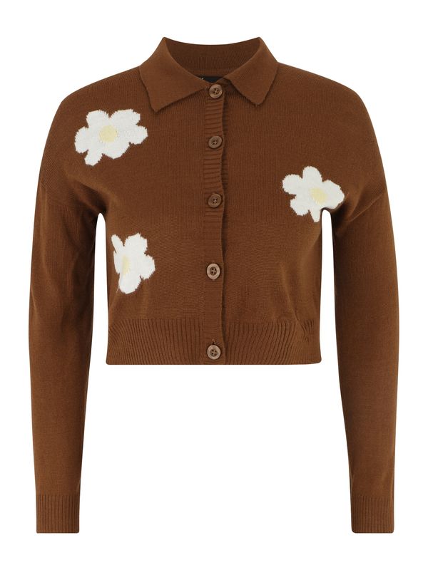 Only Petite Only Petite Плетена жилетка 'NICA'  бежово / кафяво / бяло