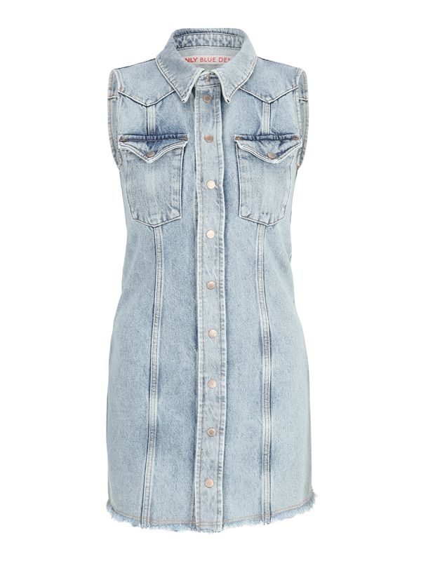 Only Petite Only Petite Рокля тип риза 'KRAVITZ'  син деним