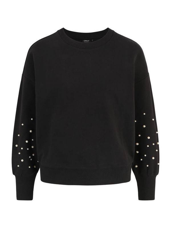 Only Petite Only Petite Суичър 'DINA'  черно / перлено бяло