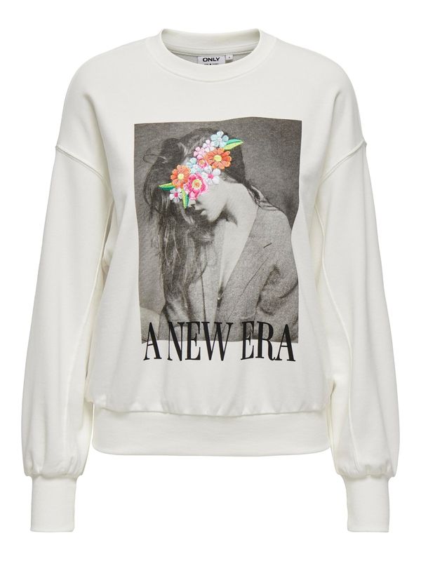 Only Petite Only Petite Суичър 'HANNA'  тъмносиво / червено / черно / мръсно бяло