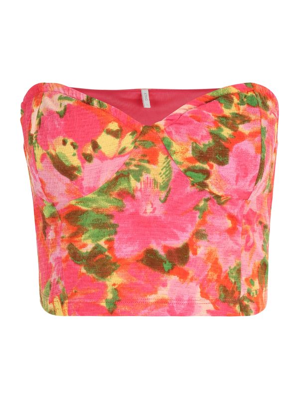 Only Petite Only Petite Топ 'PELLA'  зелено / оранжево / бледорозово / светлорозово