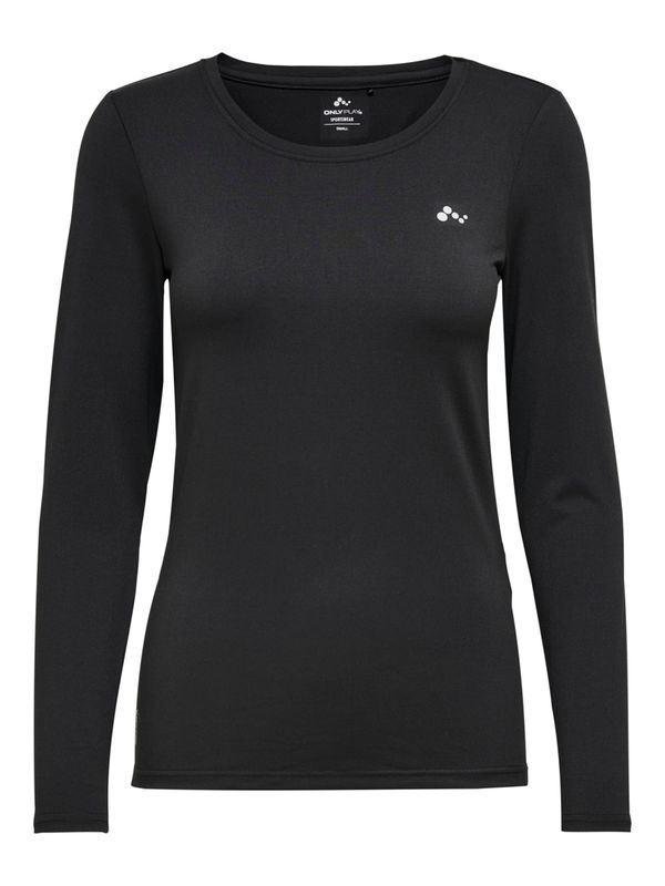 ONLY PLAY ONLY PLAY Функционална тениска 'Clarissa'  черно / бяло