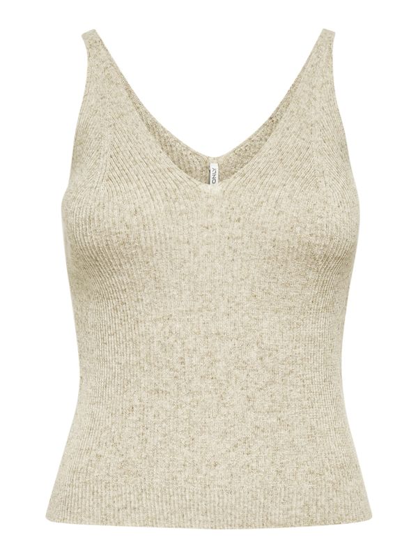 ONLY ONLY Плетен топ 'Lina'  сиво-бежово