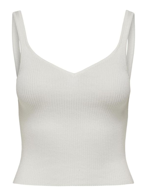 ONLY ONLY Плетен топ 'MIRI'  естествено бяло