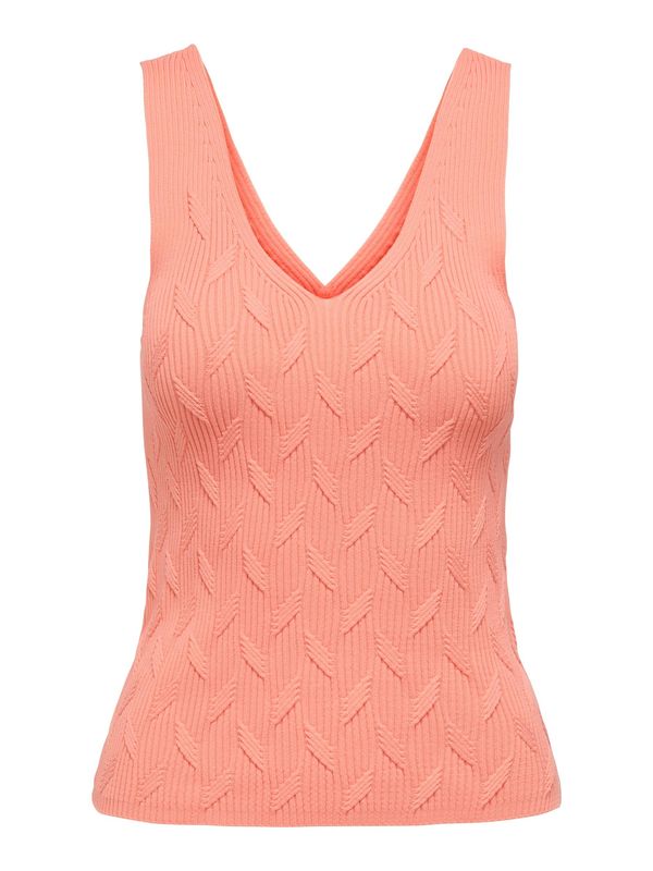 ONLY ONLY Плетен топ 'SIF'  корал