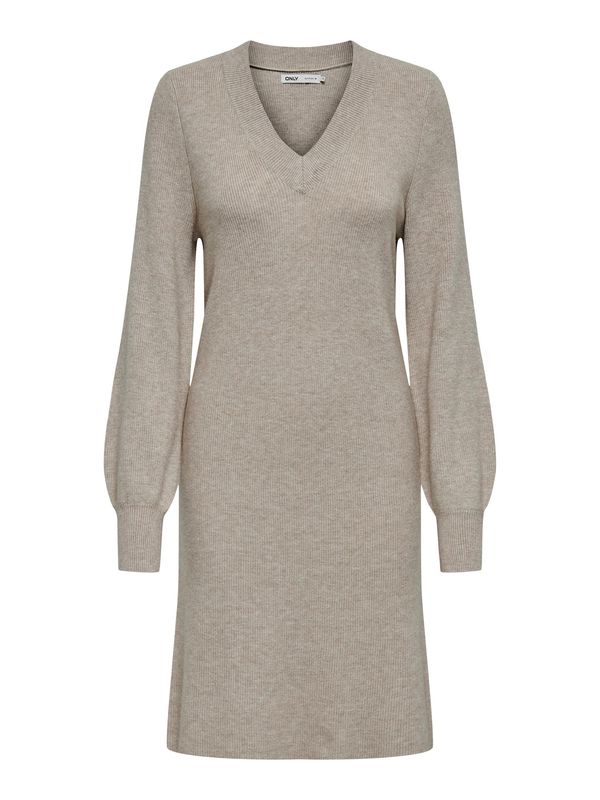 ONLY ONLY Плетена рокля 'KATIA'  светлокафяво