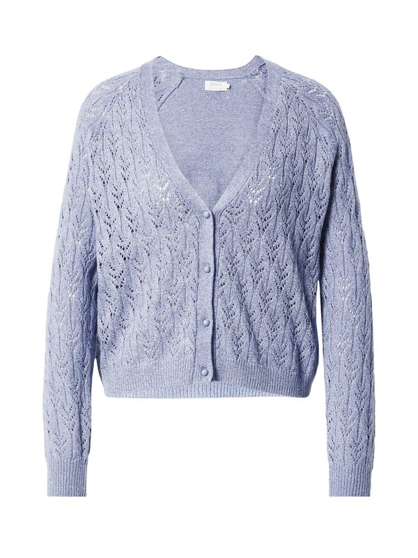 ONLY ONLY Плетена жилетка 'Alvi'  синьо меланж / виолетов