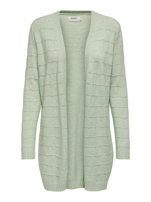 ONLY ONLY Плетена жилетка 'KATIA'  пастелно зелено