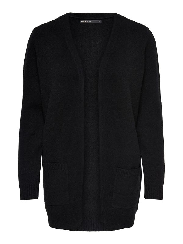 ONLY ONLY Плетена жилетка 'Lesly'  черно