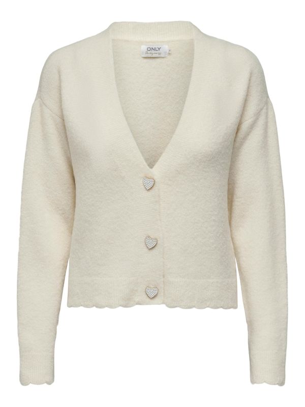 ONLY ONLY Плетена жилетка 'ROSITTA'  кремаво