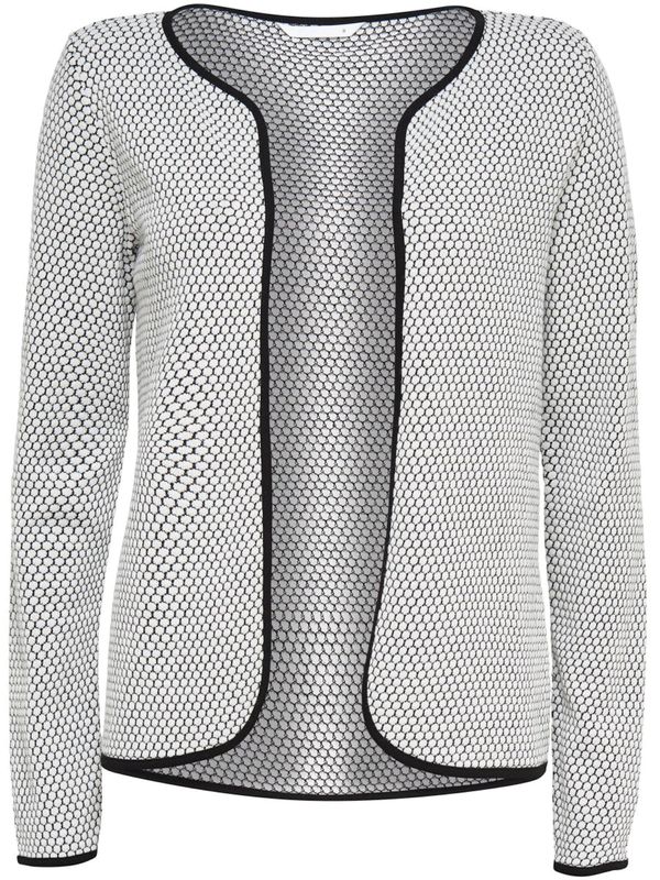 ONLY ONLY Плетена жилетка  сиво / черно