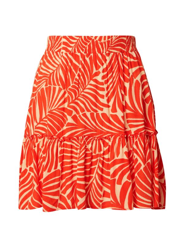 ONLY ONLY Пола 'CHIARA'  пастелно жълто / тъмно коралово