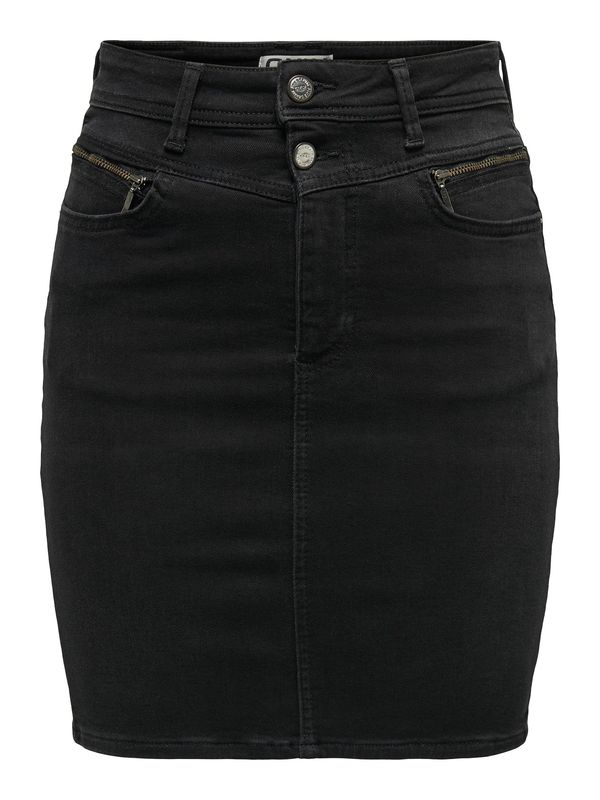 ONLY ONLY Пола 'DAISY'  черен деним