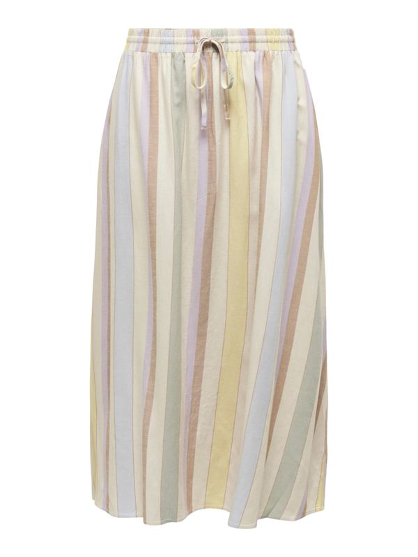 ONLY ONLY Пола 'TINE'  светложълто / светлозелено / светлолилаво / бял памук