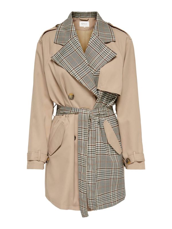 ONLY ONLY Преходно палто 'VIBE '  бежово / сиво