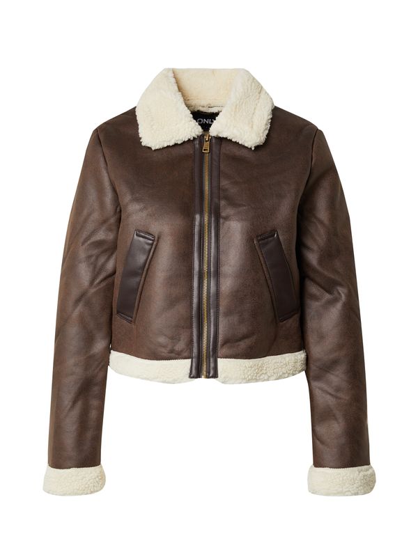 ONLY ONLY Преходно яке 'Betty'  екрю / кафяво