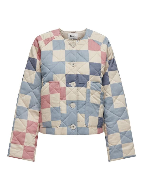 ONLY ONLY Преходно яке 'Cora'  бежово / светлосиньо / тъмносиньо / бледорозово
