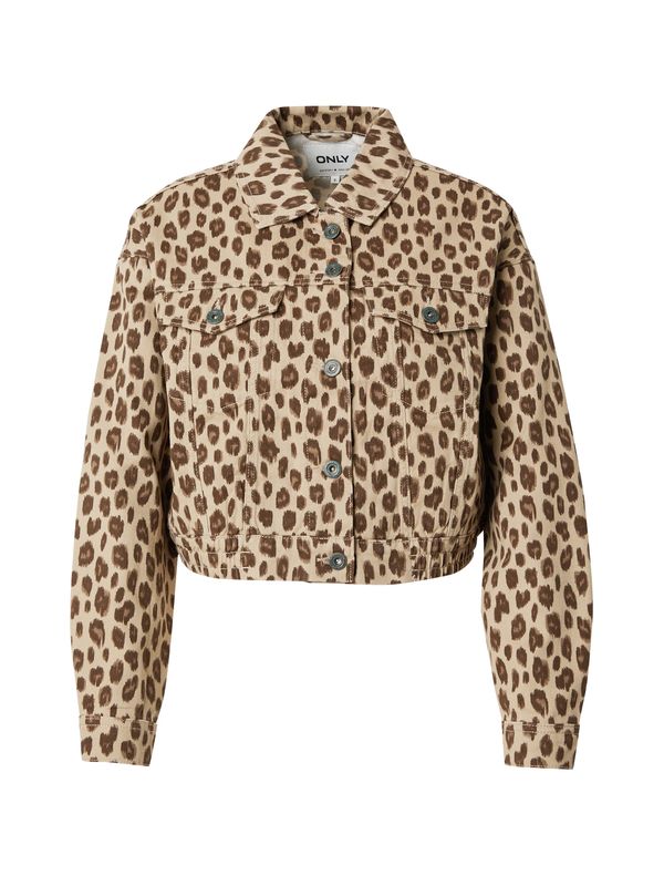 ONLY ONLY Преходно яке 'DREW'  бежово / тъмнобежово / кафяво