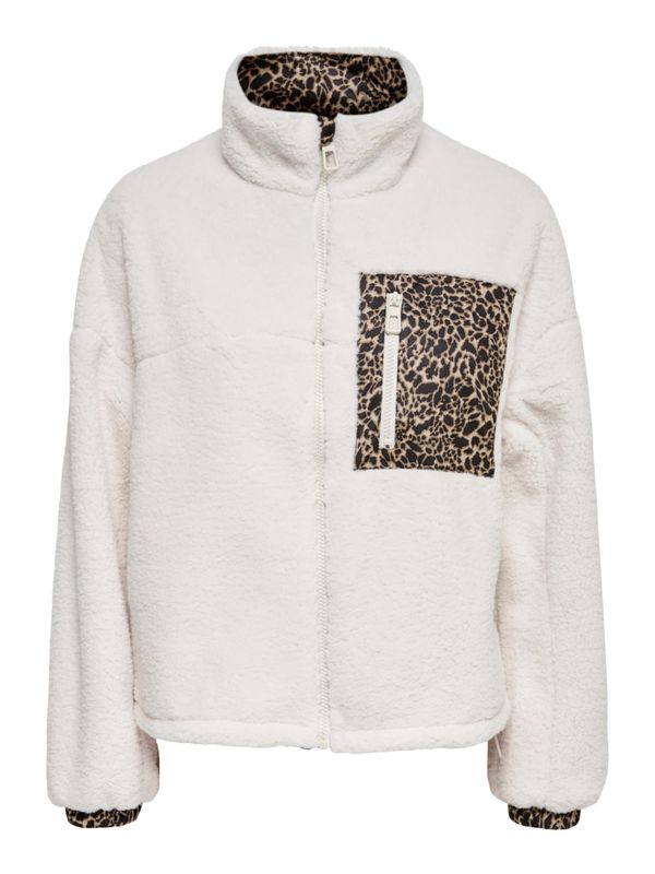 ONLY ONLY Преходно яке 'Elvira'  кафяво / черно / бяло