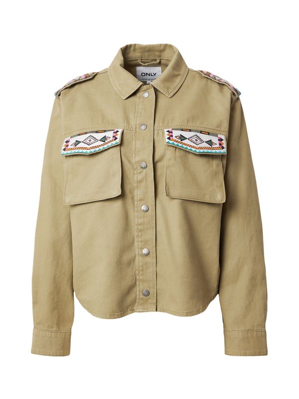 ONLY ONLY Преходно яке 'FOX'  светлосиньо / зелено / оранжево / бяло